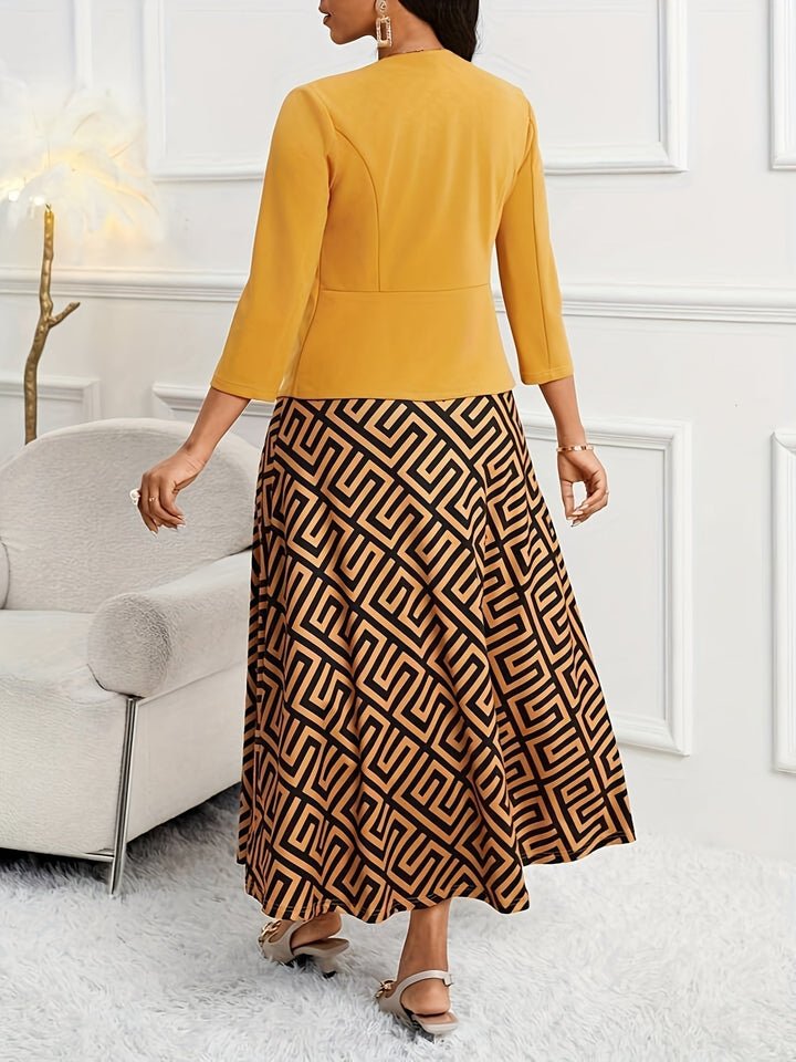 Amelie Lane | Printed Belted Two-Piece Set