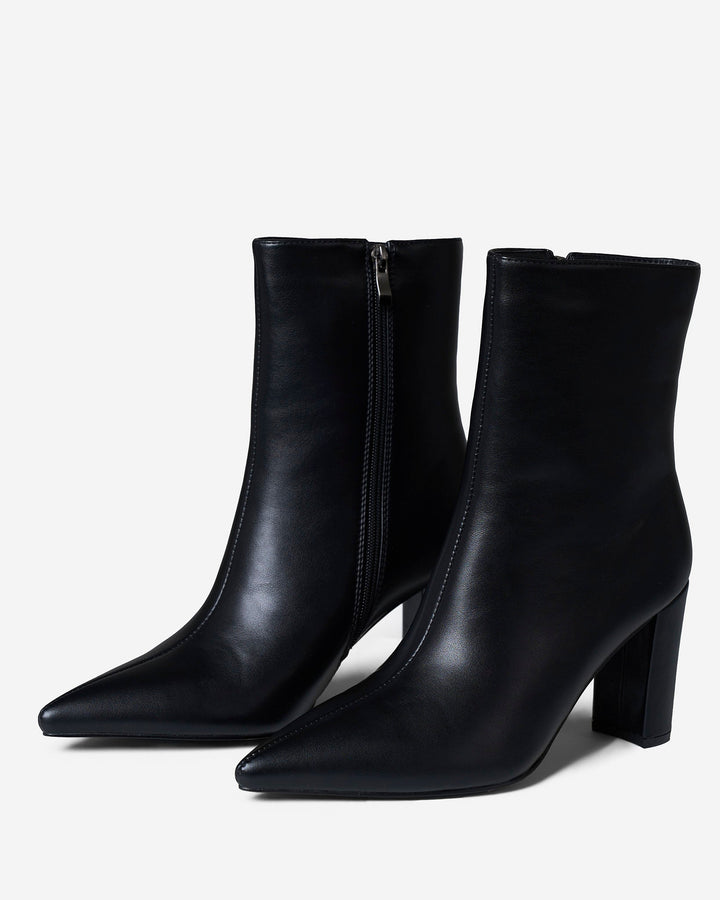 2 in 1 Knee & Ankle Boots - Black