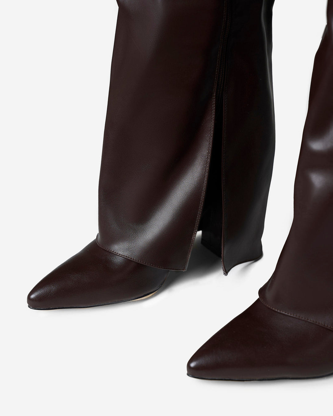 Lavista | Leather Knee High Boots - Brown