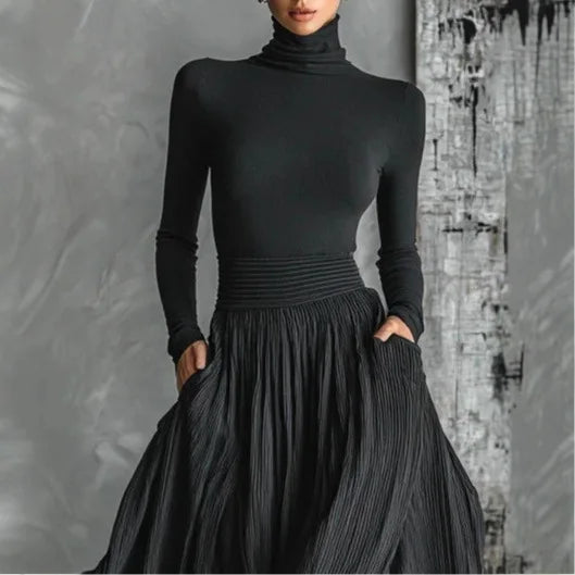 Cerynn | High Waist Maxi Skirt Plus Shirt