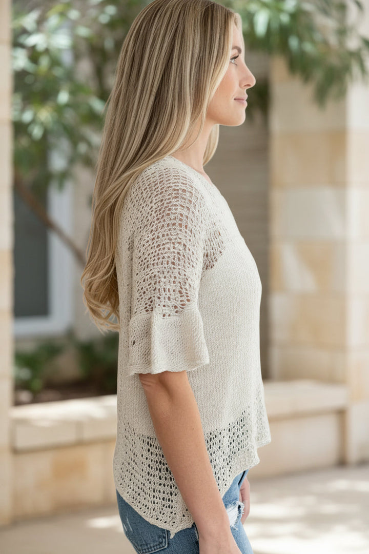 Lily | Elegant Textured Top