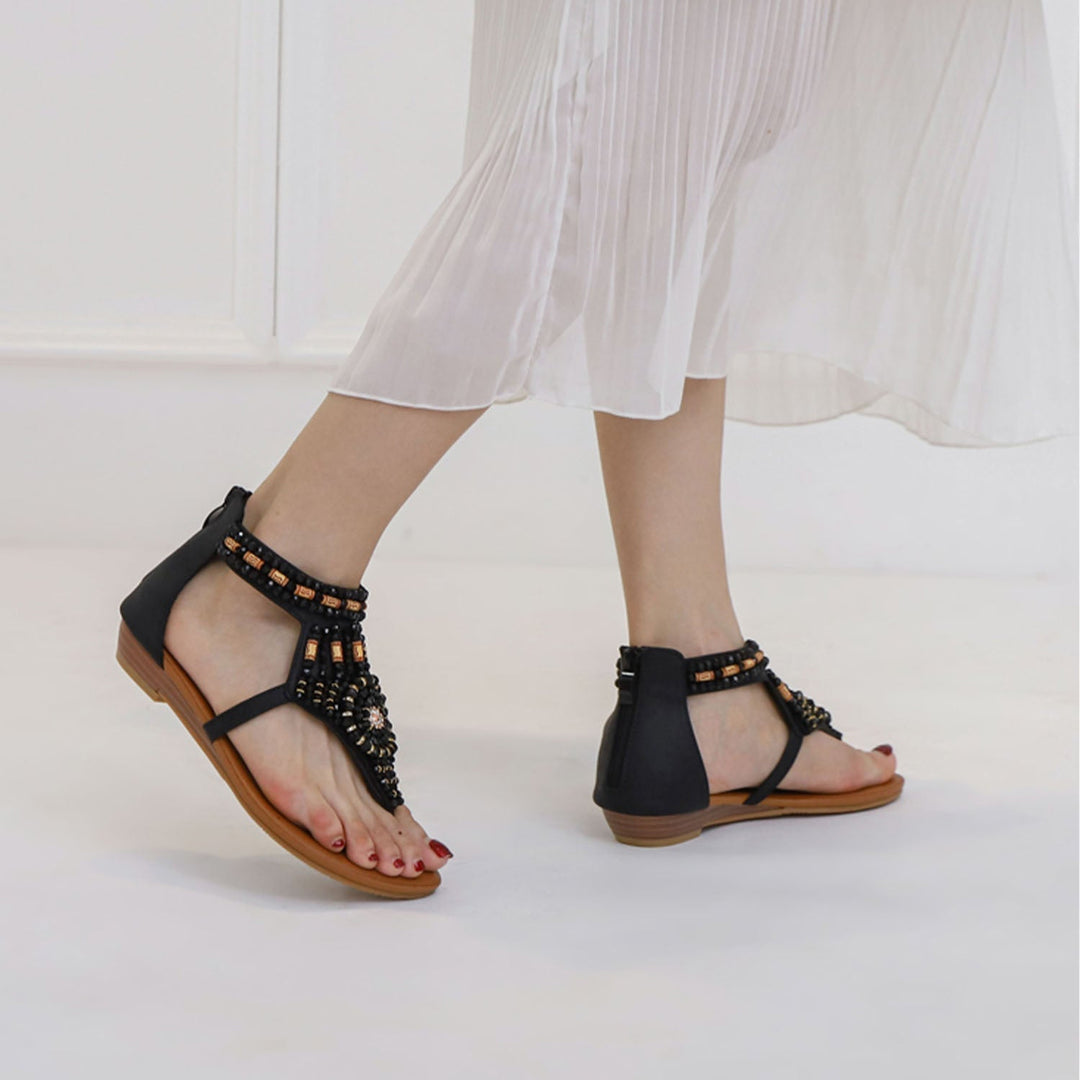 Julie | Bohemian Vacation Flat Sandals