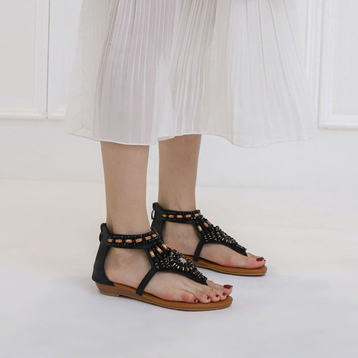 Julie | Bohemian Vacation Flat Sandals